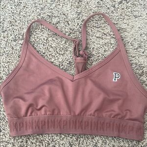 PINK Victoria's Secret Pink Racerback Sports Bra